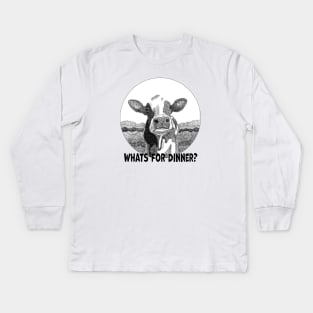 What's For Dinner? Kids Long Sleeve T-Shirt